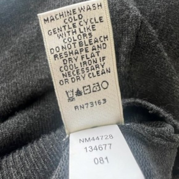 NEIMAN MARCUS Cardigan Sweater | Charcoal grey | Size XL - Picture 9 of 9